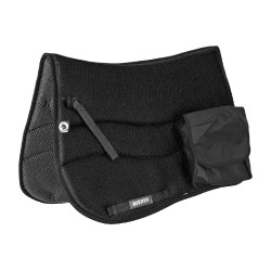 Manta de sela inglesa Burioni bolsos TT + Simpática Preto