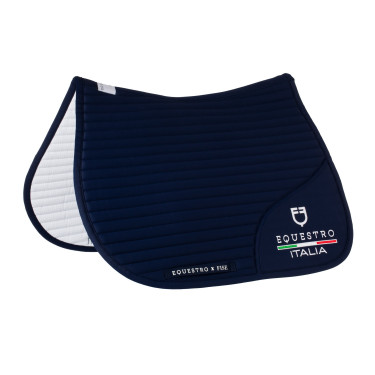 Manta de salto Equestro x FISE com logótipo bordado Blazer marinho Azul-marinho Manta de salto Equestro x FISE com logótipo bordado Blazer marinho Azul-marinho
