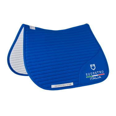 Manta de salto Equestro x FISE com logótipo bordado Azul da Savoia