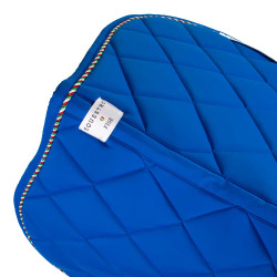 Manta de salto Equestro x FISE com debrum com a bandeira italiana Azul da Savoia Manta de salto Equestro x FISE com debrum com a bandeira italiana Azul da Savoia