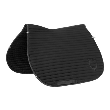 Manta de salto Equestro Universe Stripe Preto