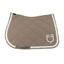 Manta de salto Equestro com cordão entrançado Nogueira / branco antigo Castanho Manta de salto Equestro com cordão entrançado Nogueira / branco antigo Castanho