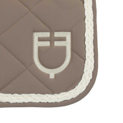 Manta de salto Equestro com cordão entrançado Nogueira / branco antigo Castanho Manta de salto Equestro com cordão entrançado Nogueira / branco antigo Castanho