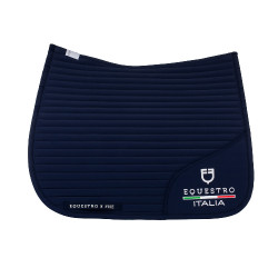Tapete de dressage Equestro x FISE com logótipo bordado Blazer marinho Azul-marinho