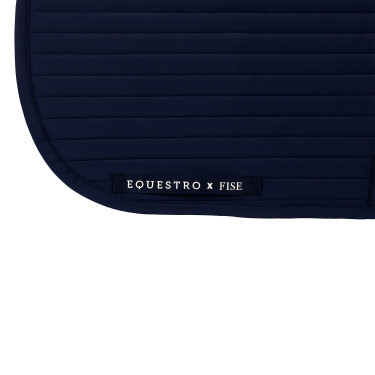 Tapete de dressage Equestro x FISE com logótipo bordado Blazer marinho Azul-marinho