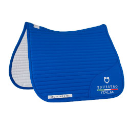 Tapete de dressage Equestro x FISE com logótipo bordado Azul da Savoia