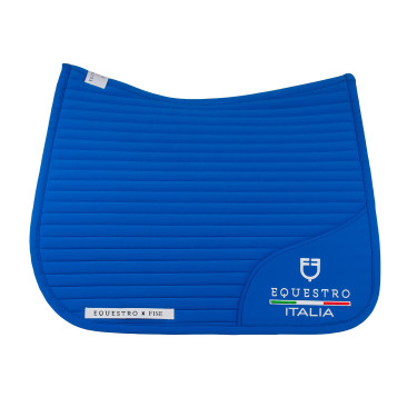 Tapete de dressage Equestro x FISE com logótipo bordado Azul da Savoia