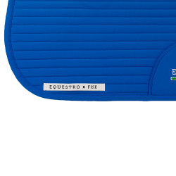 Tapete de dressage Equestro x FISE com logótipo bordado Azul da Savoia