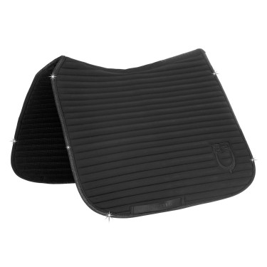 Tapete de dressage Equestro Universe Stripe Preto