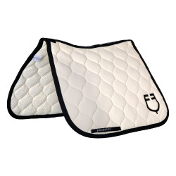 Manta de dressage Equestro acolchoada em formato cebola Bege