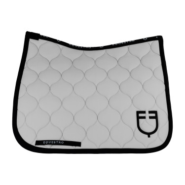 Manta de dressage Equestro acolchoada em formato cebola Bruma portuária Branco Manta de dressage Equestro acolchoada em formato cebola Bruma portuária Branco