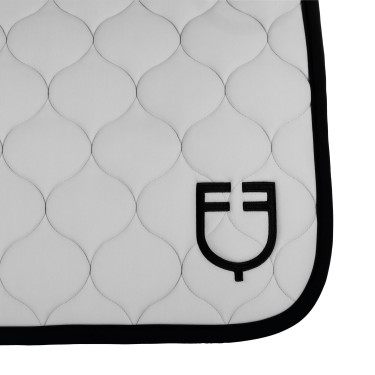 Manta de dressage Equestro acolchoada em formato cebola Bruma portuária Branco Manta de dressage Equestro acolchoada em formato cebola Bruma portuária Branco