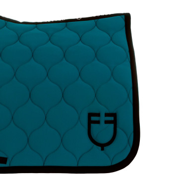 Manta de dressage Equestro acolchoada em formato cebola Petróleo Azul Manta de dressage Equestro acolchoada em formato cebola Petróleo Azul
