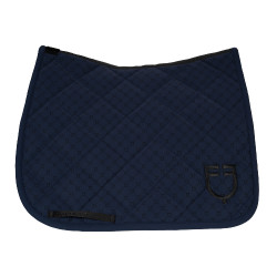 Tapis de dressage Equestro com monograma estampado Blazer marinho / preto Azul-marinho