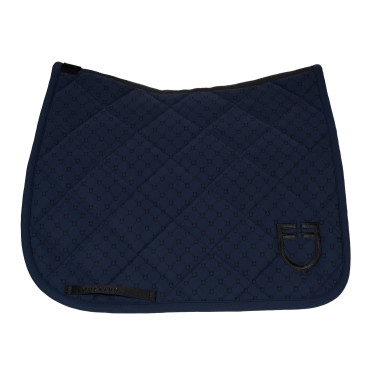 Tapis de dressage Equestro com monograma estampado Blazer marinho / preto Azul-marinho