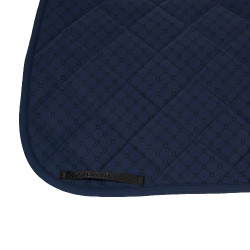 Tapis de dressage Equestro com monograma estampado Blazer marinho / preto Azul-marinho