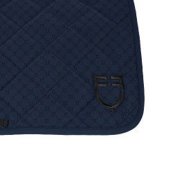 Tapis de dressage Equestro com monograma estampado Blazer marinho / preto Azul-marinho