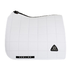 Manta de dressage Acavallo Sublime em tecido técnico quadriculado Branco Manta de dressage Acavallo Sublime em tecido técnico quadriculado Branco