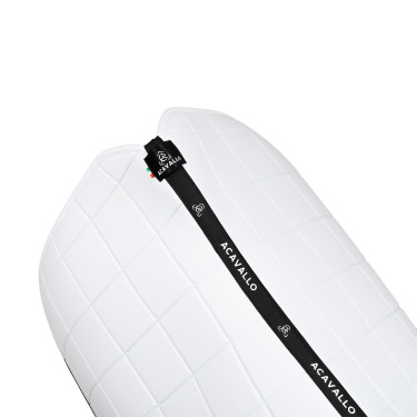 Manta de dressage Acavallo Sublime em tecido técnico quadriculado Branco Manta de dressage Acavallo Sublime em tecido técnico quadriculado Branco