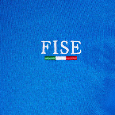 T-shirt masculino Equestro x FISE corte slim mangas curtas Azul da Savoia T-shirt masculino Equestro x FISE corte slim mangas curtas Azul da Savoia