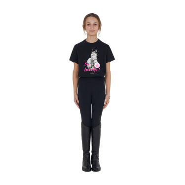 T-shirt equitação menina Equestro So Lovely algodão
