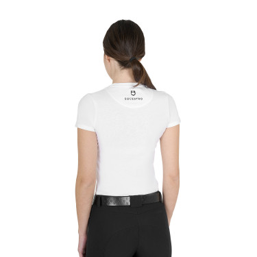 T-shirt feminino Equestro Head In The Clouds em algodão de mangas curtas Branco T-shirt feminino Equestro Head In The Clouds em algodão de mangas curtas Branco