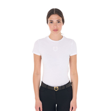 T-shirt equitação feminina Equestro, slim fit e respirável T-shirt equitação feminina Equestro, slim fit e respirável