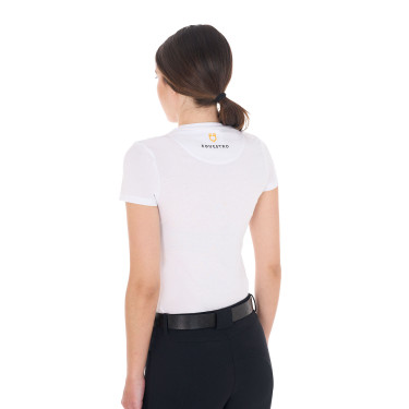 T-shirt equitação feminina Equestro, slim fit e respirável T-shirt equitação feminina Equestro, slim fit e respirável