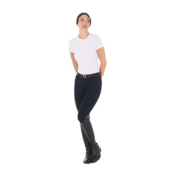 T-shirt equitação feminina Equestro, slim fit e respirável T-shirt equitação feminina Equestro, slim fit e respirável