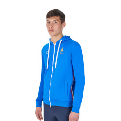 Camisola polar masculina Equestro x FISE Azul da Savoia Camisola polar masculina Equestro x FISE Azul da Savoia