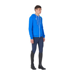 Camisola polar masculina Equestro x FISE Azul da Savoia Camisola polar masculina Equestro x FISE Azul da Savoia