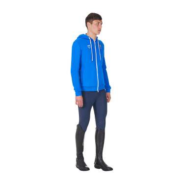 Camisola polar masculina Equestro x FISE Azul da Savoia Camisola polar masculina Equestro x FISE Azul da Savoia