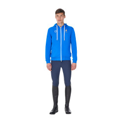 Camisola polar masculina Equestro x FISE Azul da Savoia Camisola polar masculina Equestro x FISE Azul da Savoia