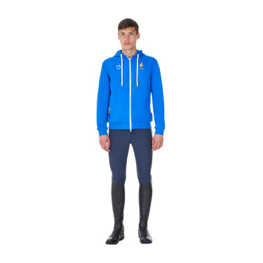 Camisola polar masculina Equestro x FISE Azul da Savoia Camisola polar masculina Equestro x FISE Azul da Savoia