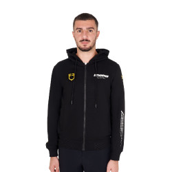 Moletom masculino Equestro Scuderia com capuz Preto