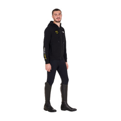 Moletom masculino Equestro Scuderia com capuz Preto