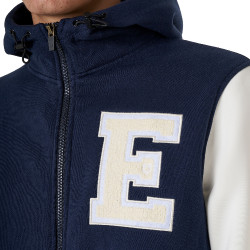 Hoodie Equestro masculino equitação bicolor com fecho