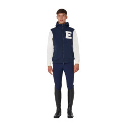 Hoodie Equestro masculino equitação bicolor com fecho