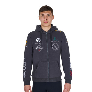Hoodie masculino Equestro para equitação com logótipos
