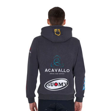 Hoodie masculino Equestro para equitação com logótipos