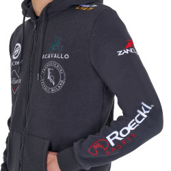 Hoodie masculino Equestro para equitação com logótipos