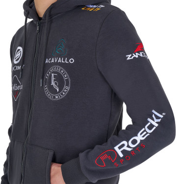 Hoodie masculino Equestro para equitação com logótipos