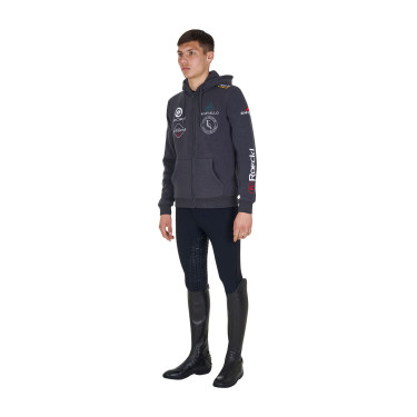 Hoodie masculino Equestro para equitação com logótipos