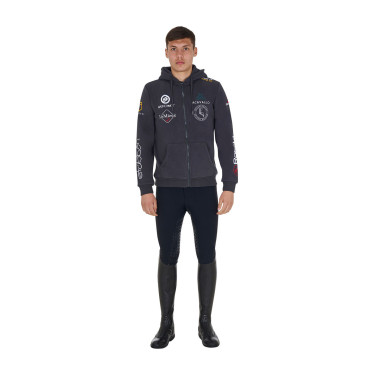 Hoodie masculino Equestro para equitação com logótipos