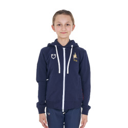 Moletom infantil unissex Equestro x FISE Blazer marinho Azul-marinho