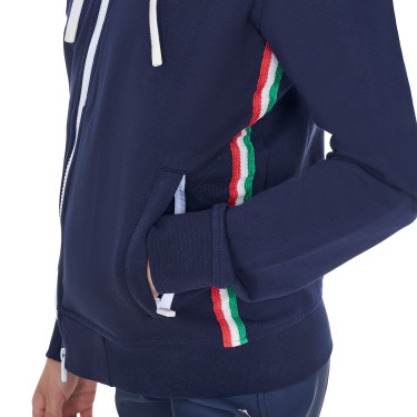 Moletom infantil unissex Equestro x FISE Blazer marinho Azul-marinho