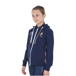 Moletom infantil unissex Equestro x FISE Blazer marinho Azul-marinho