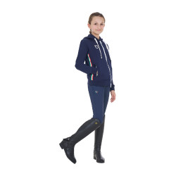 Moletom infantil unissex Equestro x FISE Blazer marinho Azul-marinho