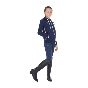 Moletom infantil unissex Equestro x FISE Blazer marinho Azul-marinho