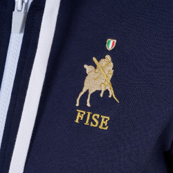 Moletom com capuz feminino Equestro x FISE Blazer marinho Azul-marinho Moletom com capuz feminino Equestro x FISE Blazer marinho Azul-marinho